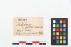 Etikett zu Bronzebrillenfibel (NHMW-PRAE-048331)